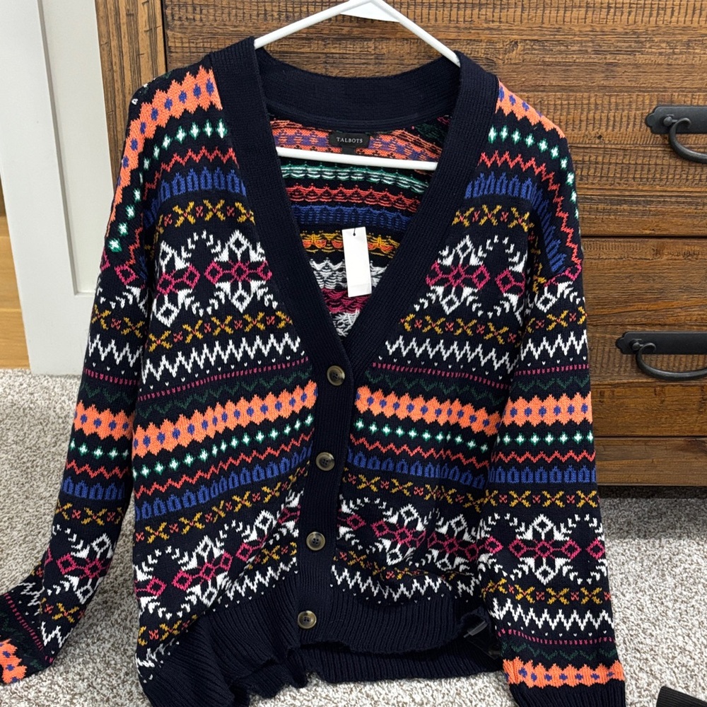 NWT Talbots cardigan medium